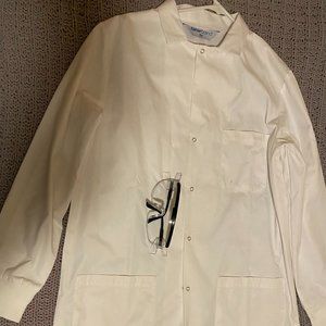 Used Lab Coat and Goggles